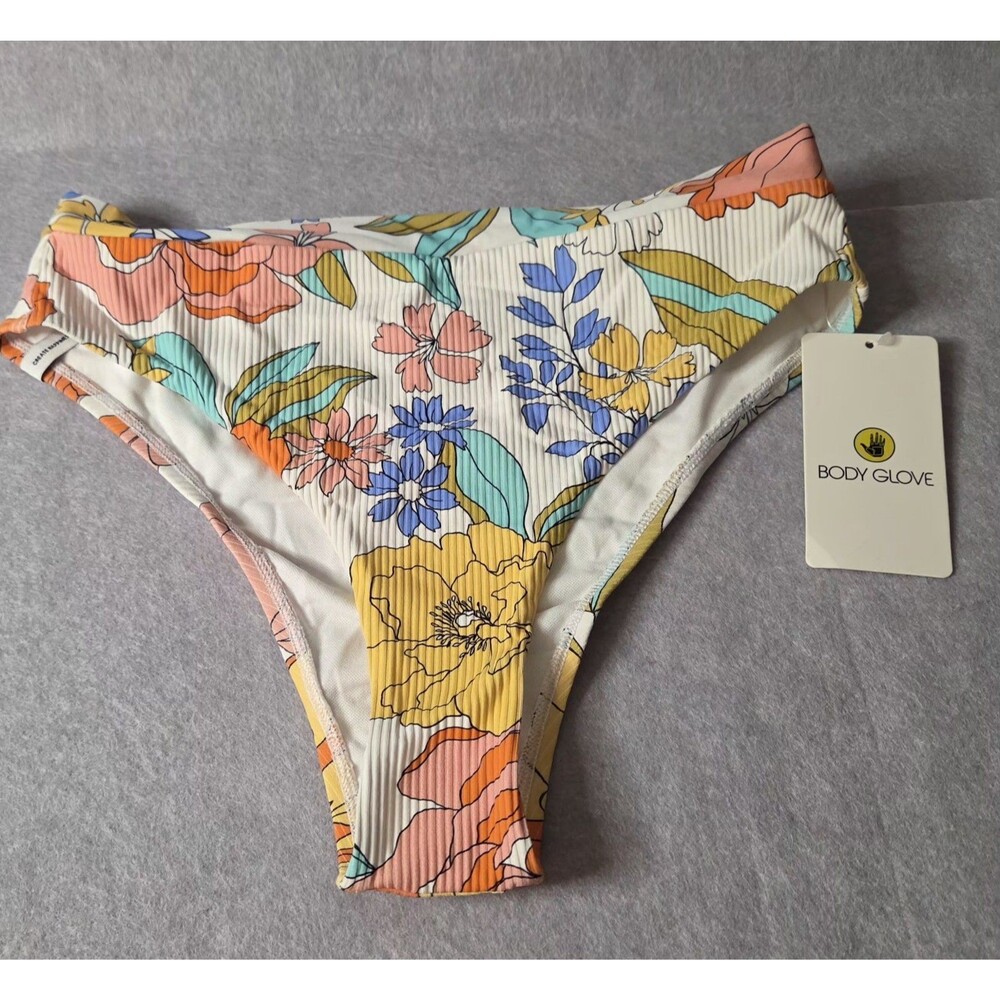 BODY GLOVE Imagine Marlee Floral Sz M High-Waist Bikini NWT